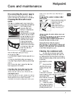 Preview for 5 page of Hotpoint Ariston TCHL 73 Instruction Booklet