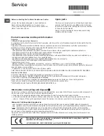 Preview for 12 page of Hotpoint Ariston TCHL 73 Instruction Booklet