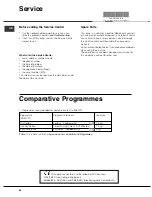 Предварительный просмотр 28 страницы Hotpoint Ariston TCL 831 B Instruction Booklet