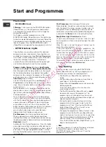 Preview for 22 page of Hotpoint Ariston TCL G31XB Manual