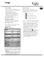 Preview for 9 page of Hotpoint Ariston TCL731X Instruction Booklet