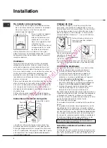 Предварительный просмотр 4 страницы Hotpoint Ariston TCM711X Instruction Booklet