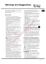 Предварительный просмотр 21 страницы Hotpoint Ariston TCM711X Instruction Booklet