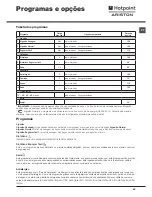 Preview for 43 page of Hotpoint Ariston TCS 73B Instruction Manual