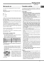 Preview for 15 page of Hotpoint Ariston TQG 641/HABK EE Operating Instructions Manual