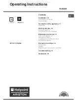 Preview for 9 page of Hotpoint Ariston UP 1511 TK/HA Operating Instructions Manual