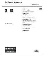 Hotpoint Ariston UPS 1511 Operating Instructions Manual preview