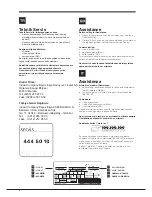 Preview for 2 page of Hotpoint Ariston UPS 1xxx.1 Operating Instructions Manual