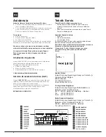 Preview for 4 page of Hotpoint Ariston UPSI Series Operating Instructions Manual