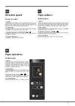 Предварительный просмотр 9 страницы Hotpoint Ariston UPSY 17 F J Series Operating Instructions Manual