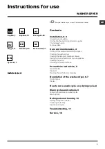 Hotpoint Ariston WDG 8640 Instructions For Use Manual preview