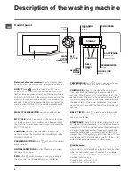 Preview for 4 page of Hotpoint Ariston WMD 702 Instructions For Use Manual