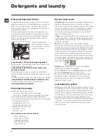 Preview for 8 page of Hotpoint Ariston WMD 702 Instructions For Use Manual