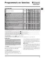 Предварительный просмотр 45 страницы Hotpoint Ariston WMD 742 Instructions For Use Manual