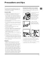 Предварительный просмотр 9 страницы Hotpoint Ariston WMF 601 Instructions For Use Manual