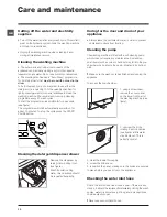 Предварительный просмотр 10 страницы Hotpoint Ariston WMF 601 Instructions For Use Manual