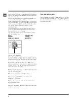 Preview for 4 page of Hotpoint Ariston WMG 721 Instructions For Use Manual