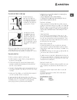 Preview for 31 page of Hotpoint Ariston WMG 721 Instructions For Use Manual