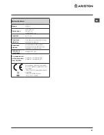 Preview for 33 page of Hotpoint Ariston WMG 721 Instructions For Use Manual