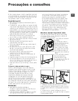 Preview for 21 page of Hotpoint Ariston WMG 722 Instructions For Use Manual