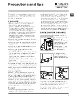 Preview for 5 page of Hotpoint Ariston WMG 8237 Instructions For Use Manual