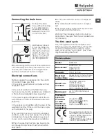 Предварительный просмотр 3 страницы Hotpoint Ariston WML 621 Instructions For Use Manual