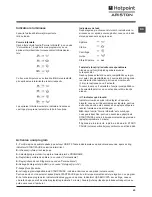 Предварительный просмотр 43 страницы Hotpoint Ariston WML 621 Instructions For Use Manual