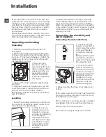 Preview for 2 page of Hotpoint Ariston WML 801 Instructions For Use Manual