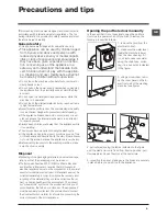 Preview for 5 page of Hotpoint Ariston WML 801 Instructions For Use Manual