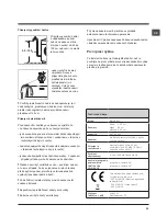 Preview for 39 page of Hotpoint Ariston WMSF 602 Instructions For Use Manual