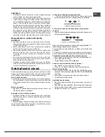 Preview for 27 page of Hotpoint Ariston XH8 series Operating Instructions Manual