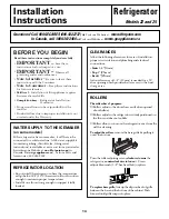 Предварительный просмотр 14 страницы Hotpoint 162D6746P002 Owner'S Manual And Installation Instructions