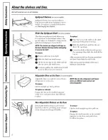 Предварительный просмотр 8 страницы Hotpoint 19 Owner'S Manual And Installation Instructions