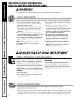 Preview for 2 page of Hotpoint 20 Series Owner'S Manual And Installation Instructions