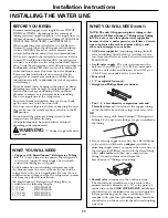 Preview for 11 page of Hotpoint 20 Series Owner'S Manual And Installation Instructions