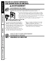 Preview for 24 page of Hotpoint 20 Series Owner'S Manual And Installation Instructions