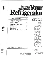 Preview for 1 page of Hotpoint 39-6240 Use And Care Manual