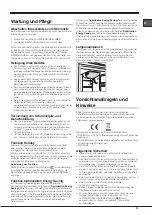 Предварительный просмотр 37 страницы Hotpoint 4D Series Operating Instructions Manual