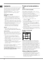 Предварительный просмотр 40 страницы Hotpoint 4D Series Operating Instructions Manual