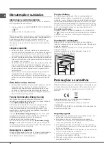 Предварительный просмотр 74 страницы Hotpoint 4D Series Operating Instructions Manual