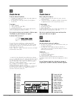 Preview for 4 page of Hotpoint 4DAAAxxTVZ Operating Instructions Manual