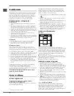 Preview for 20 page of Hotpoint 4DAAAxxTVZ Operating Instructions Manual