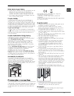 Preview for 51 page of Hotpoint 4DAAAxxTVZ Operating Instructions Manual