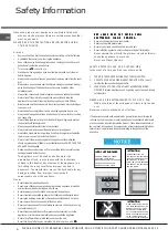 Предварительный просмотр 6 страницы Hotpoint 50HEGS Instructions For Installation And Use Manual