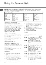 Предварительный просмотр 10 страницы Hotpoint 50HEGS Instructions For Installation And Use Manual