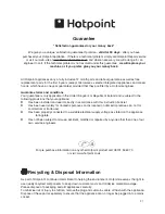 Предварительный просмотр 27 страницы Hotpoint 51TCW Instructions For Installation And Use Manual