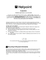 Предварительный просмотр 23 страницы Hotpoint 51TGW Instructions For Installation And Use Manual