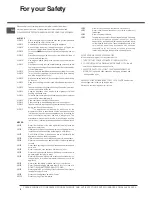 Предварительный просмотр 4 страницы Hotpoint 52 TCW S Operating Instructions Manual