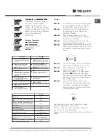 Preview for 9 page of Hotpoint 52 TCW S Operating Instructions Manual