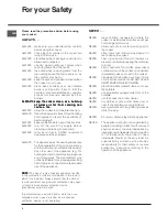 Preview for 5 page of Hotpoint 52TGW Operating Instructions Manual